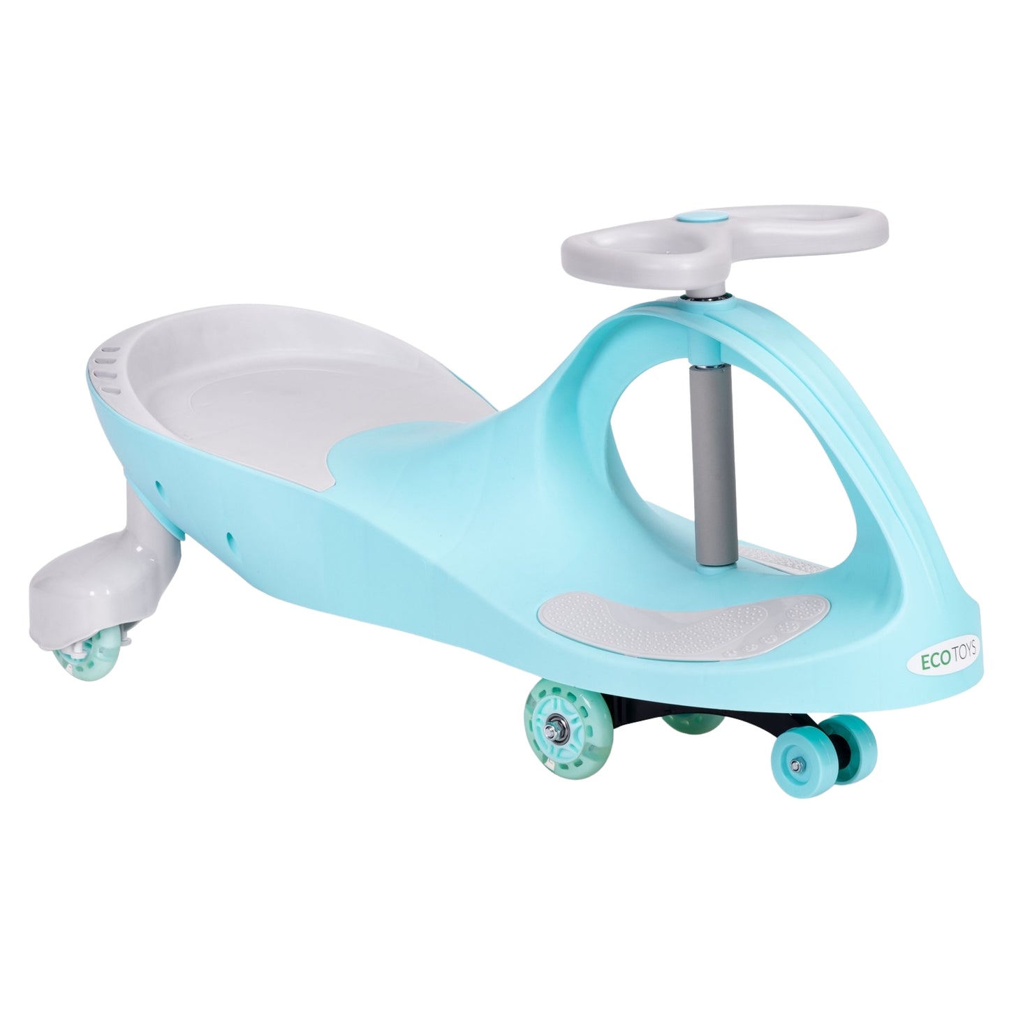 Wiggle car ride-on toy LED wheels blue ECOTOYS