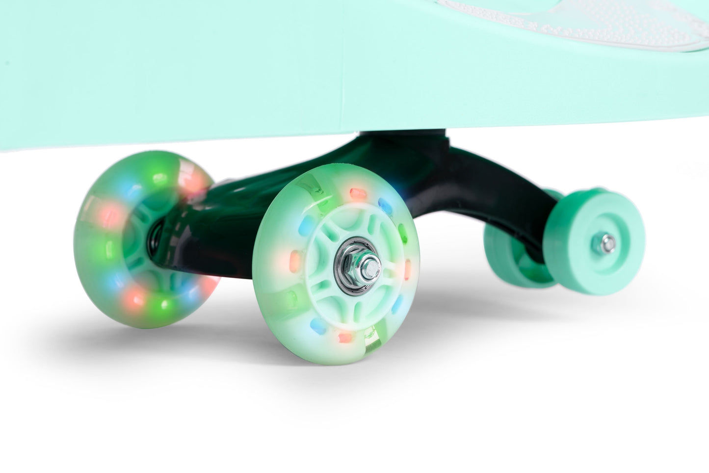 Wiggle car ride-on toy LED wheels green ECOTOYS