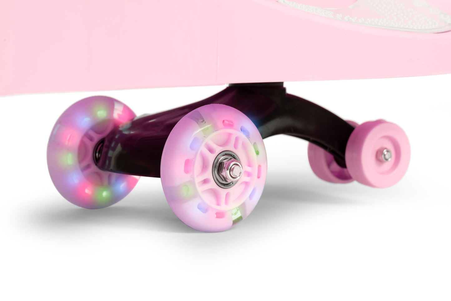 Wiggle car ride-on toy LED wheels pink ECOTOYS