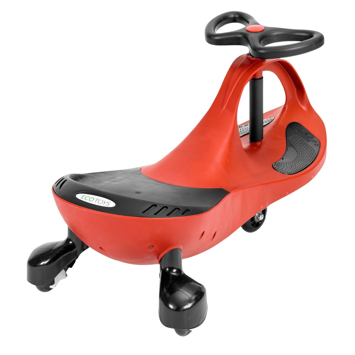 Wiggle car ride-on toy LED wheels red ECOTOYS