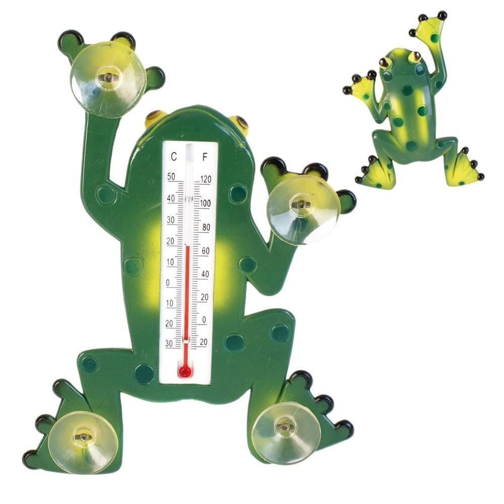 Window temperature gauge Frog -30°C to +50°C, Suction cups