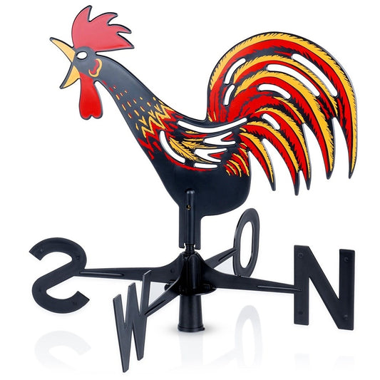 Wind vane in the shape of a rooster