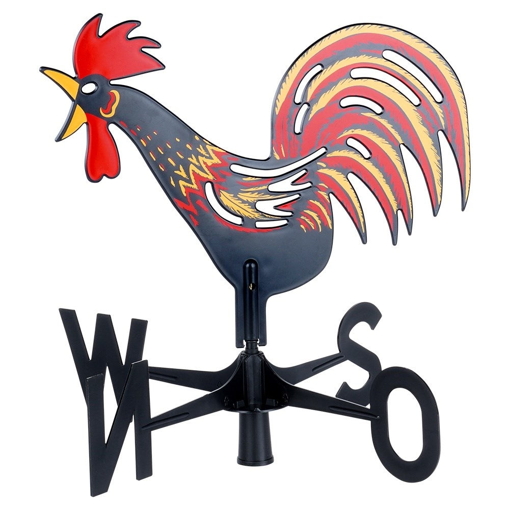 Wind vane in the shape of a rooster