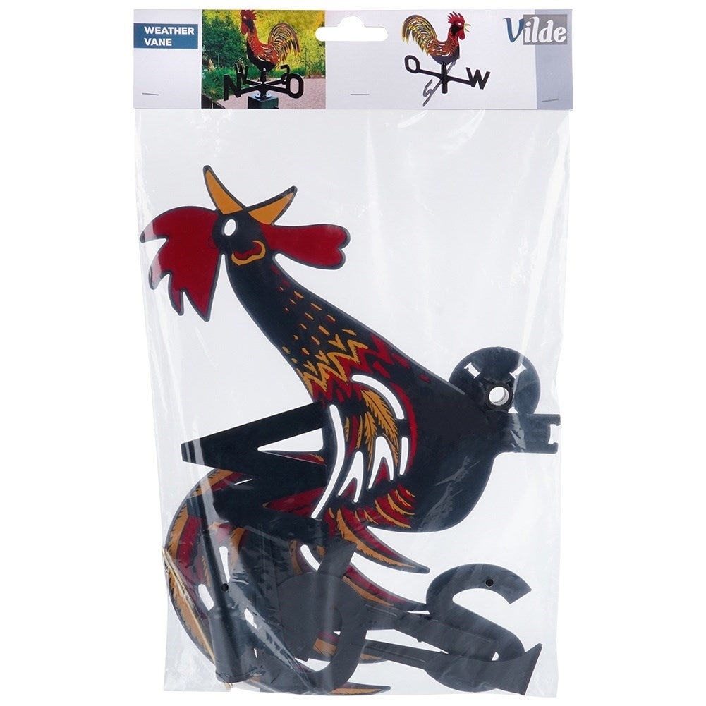 Wind vane in the shape of a rooster