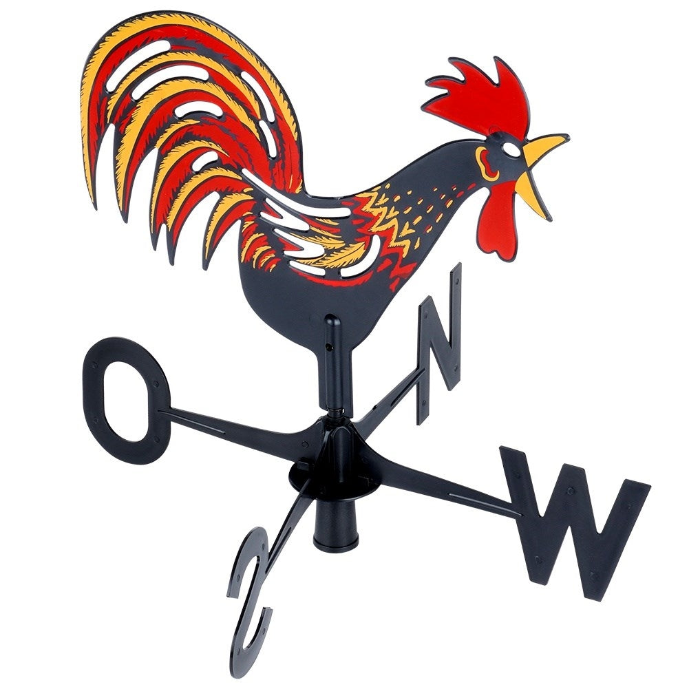 Wind vane in the shape of a rooster