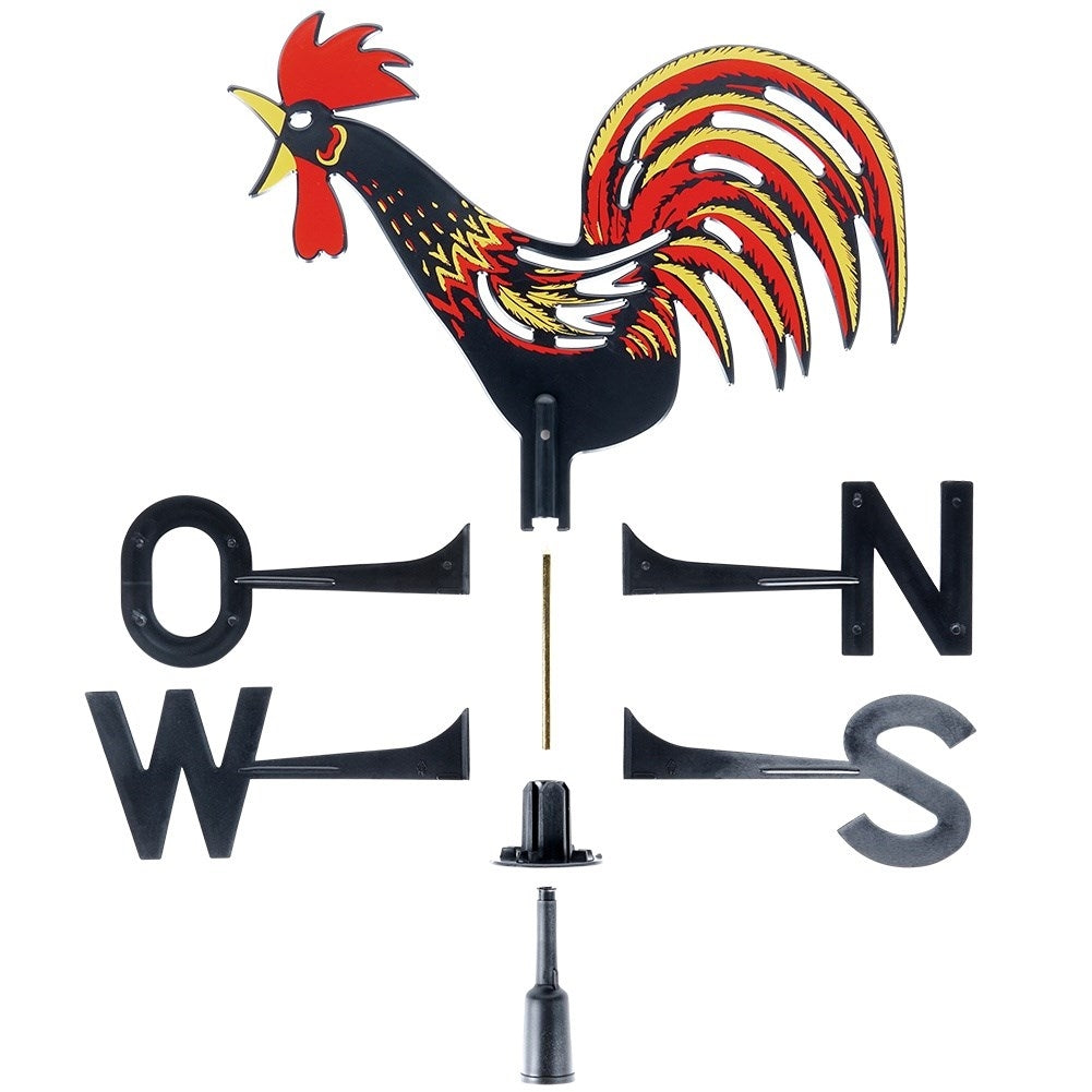 Wind vane in the shape of a rooster