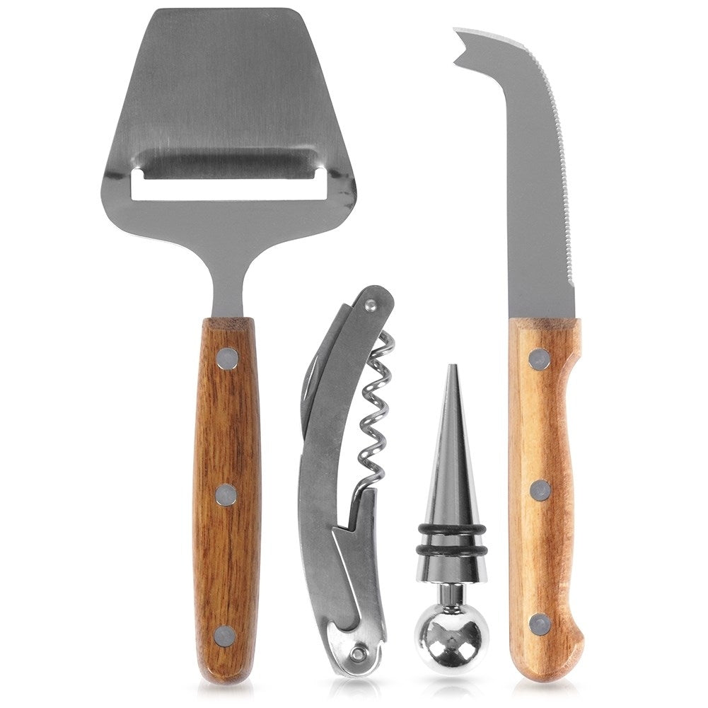 Wine Accessories and Cheese Set: Elegant and Practical for Wine and Cheese Lovers