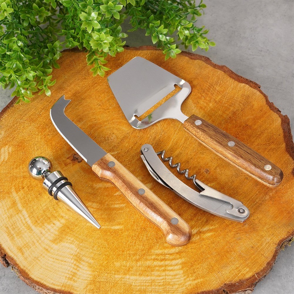 Wine Accessories and Cheese Set: Elegant and Practical for Wine and Cheese Lovers