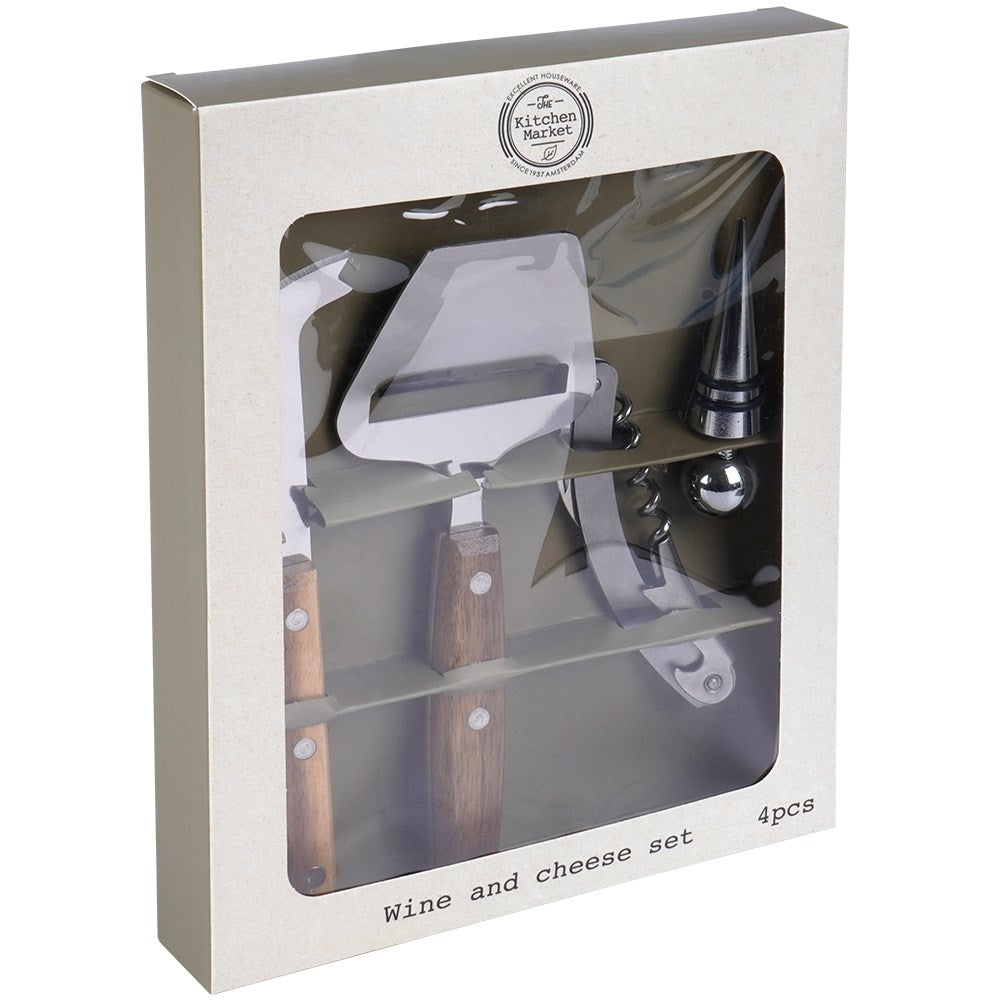 Wine Accessories and Cheese Set: Elegant and Practical for Wine and Cheese Lovers