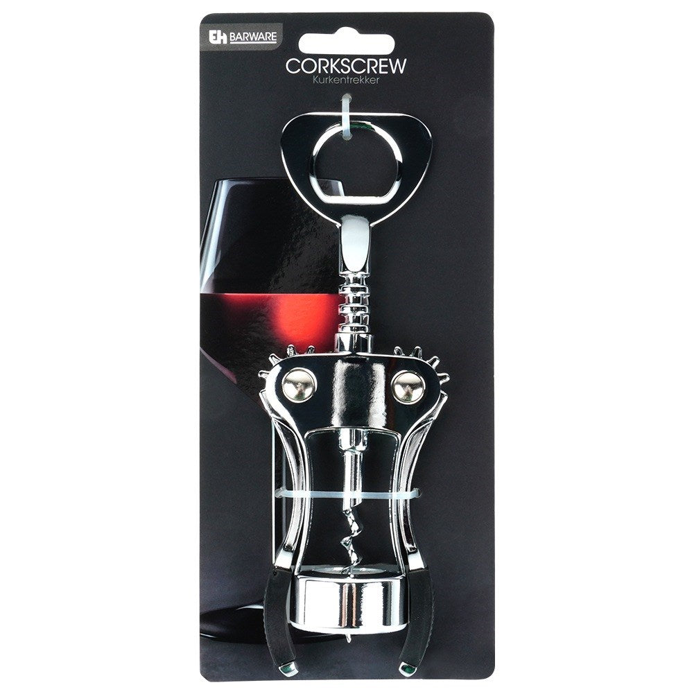 Wine corkscrew metal 19.5 cm