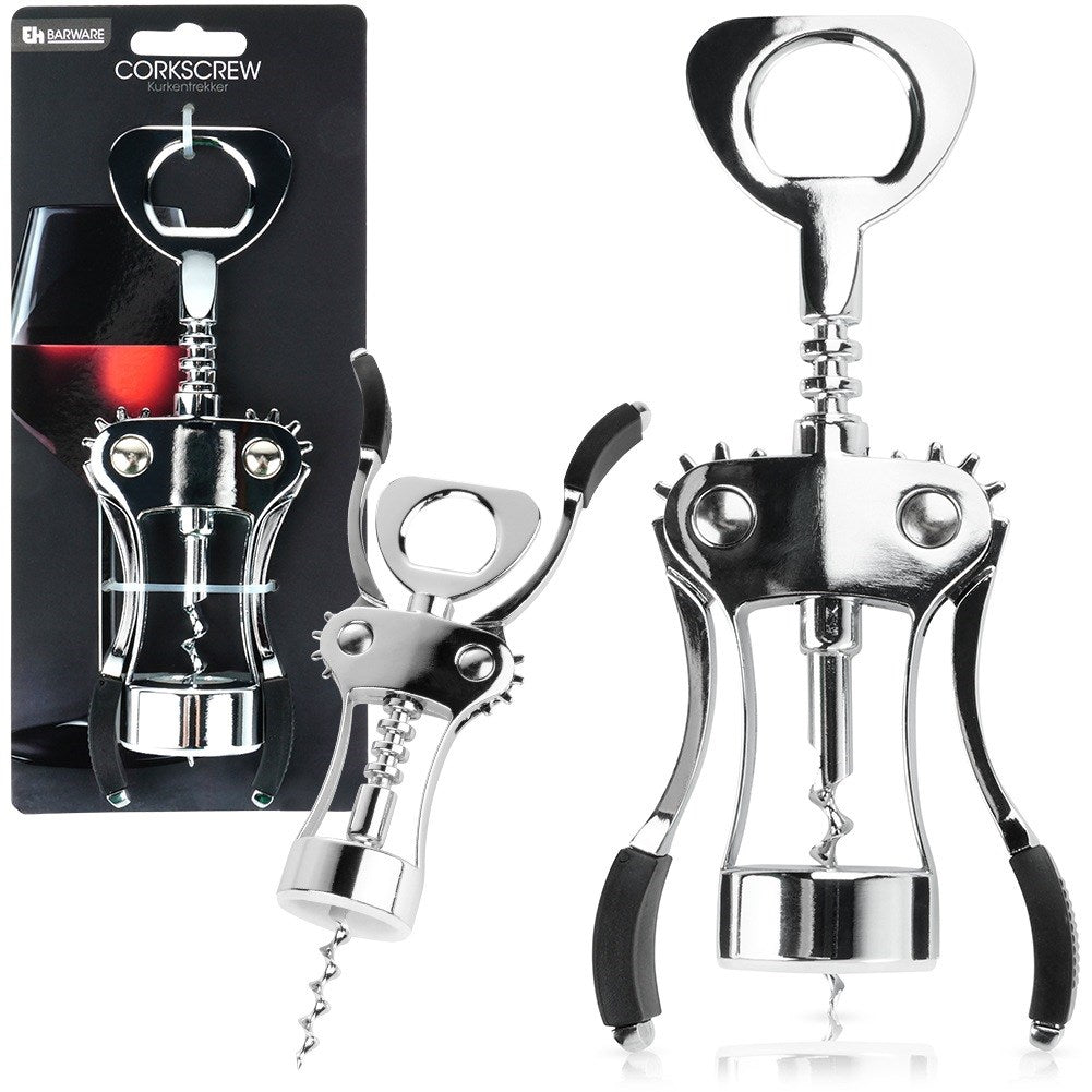 Wine corkscrew metal 19.5 cm