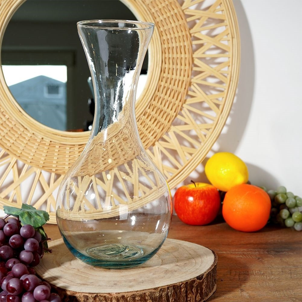 Wine decanter 1.5 liters - Recycled Glass with Blue Tinting