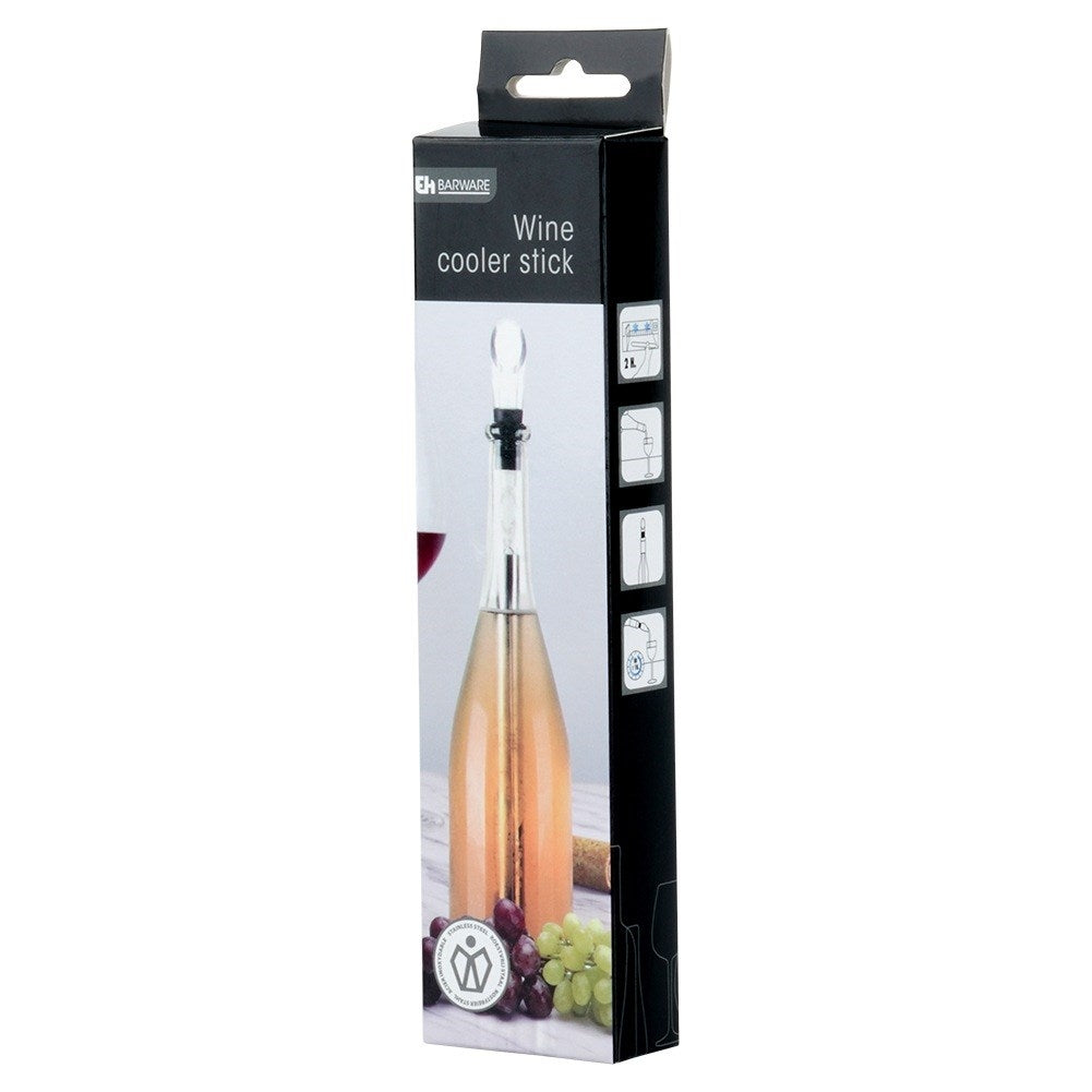 Wine dispenser with cooling insert, steel, 32 cm