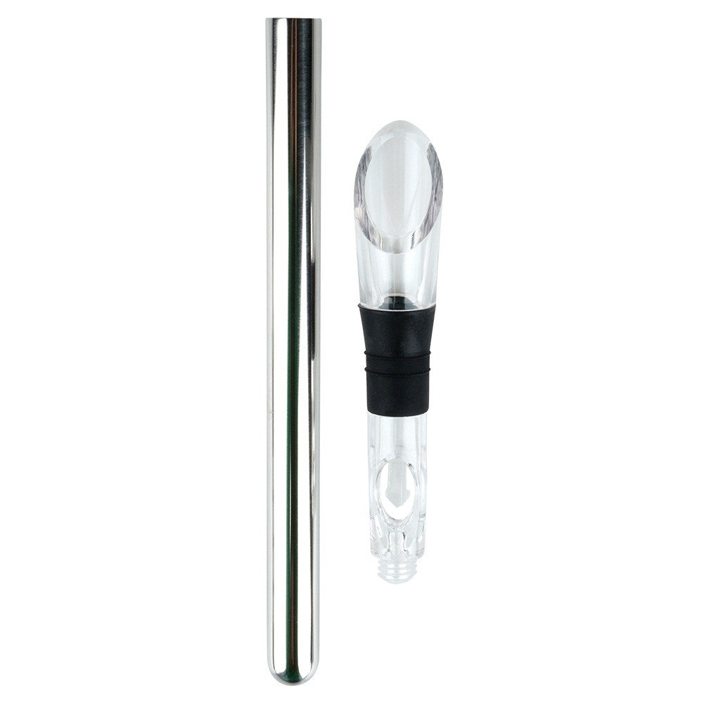 Wine dispenser with cooling insert, steel, 32 cm