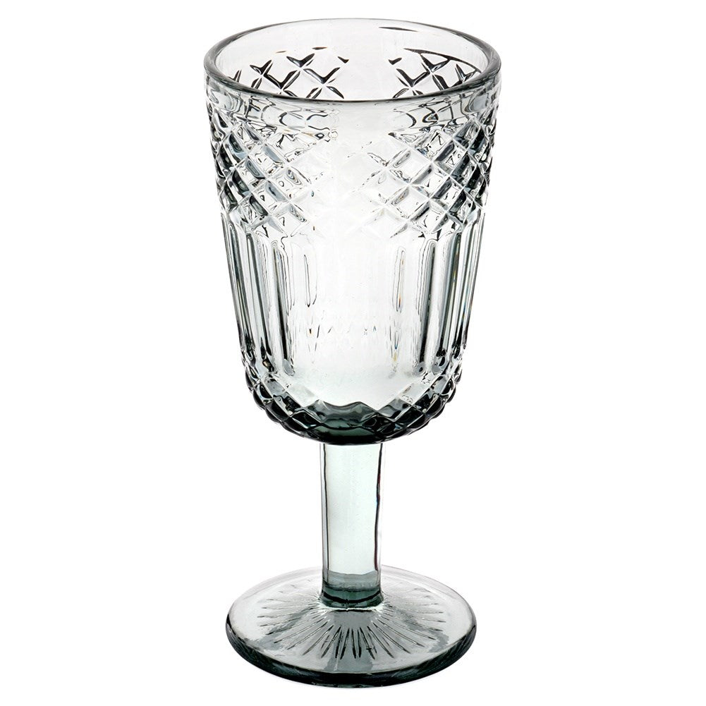 Wine glass black glass 270 ml