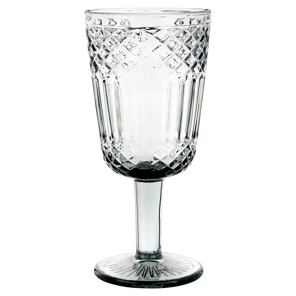 Wine glass black glass 270 ml