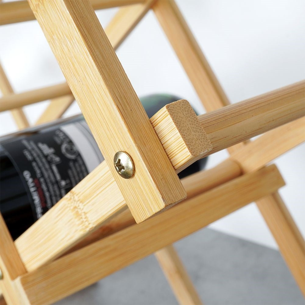 Wine rack in Bamboo - Space for 10 Bottles