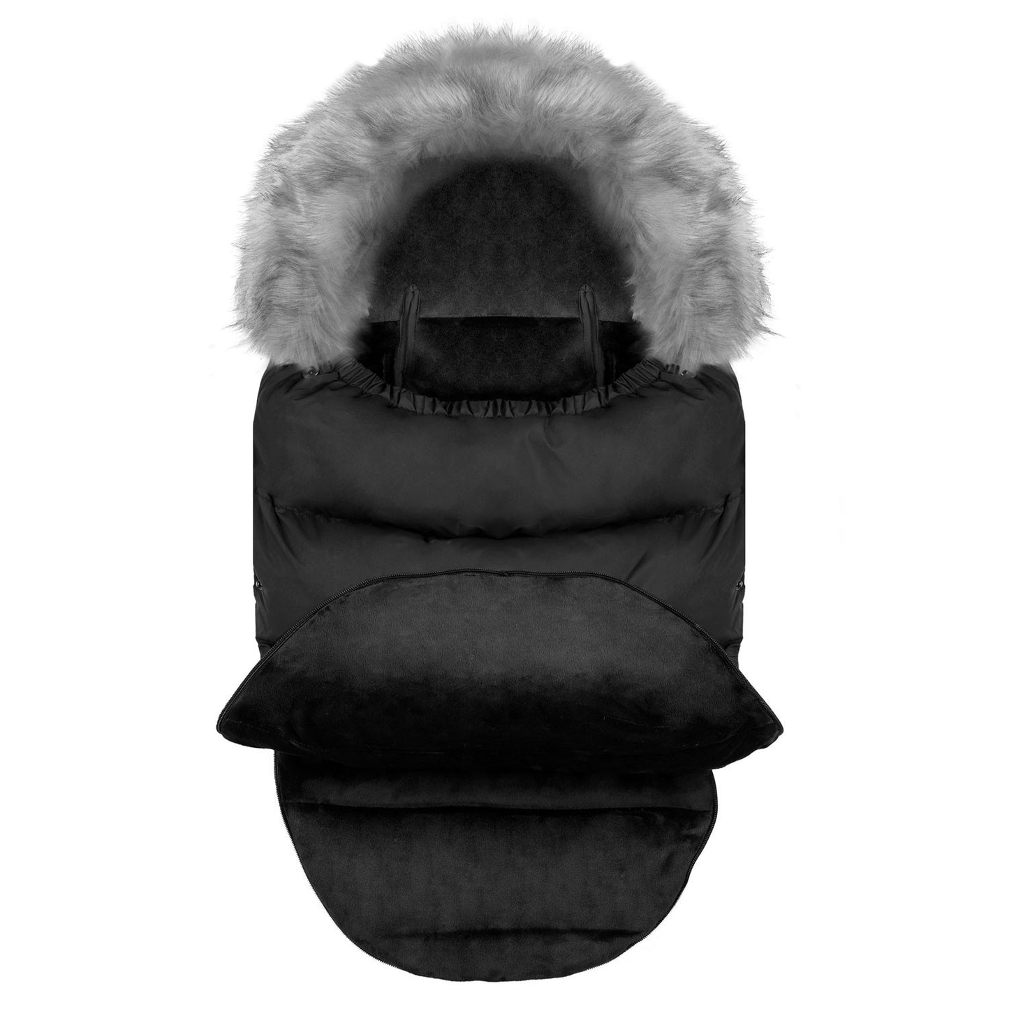 Winter bag for pram and sled Elmi Ricokids - black/silver