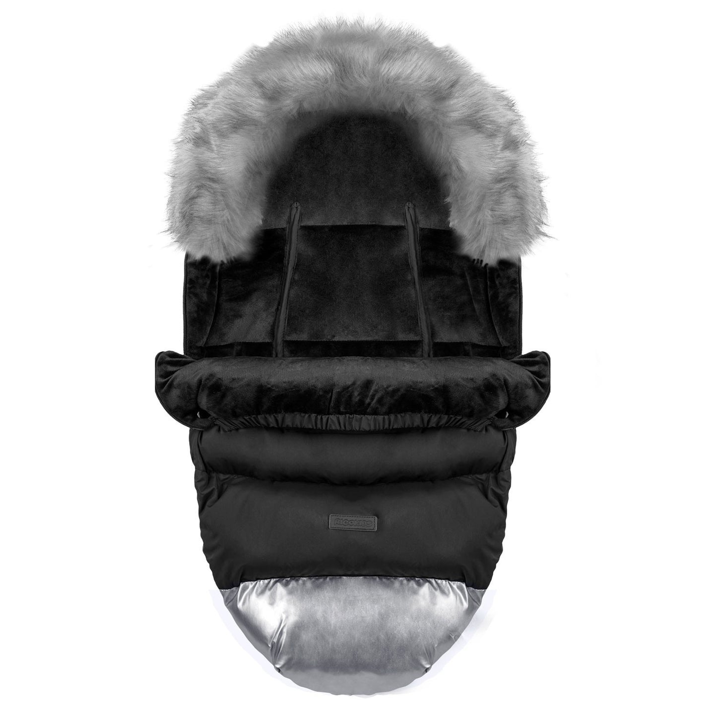 Winter bag for pram and sled Elmi Ricokids - black/silver