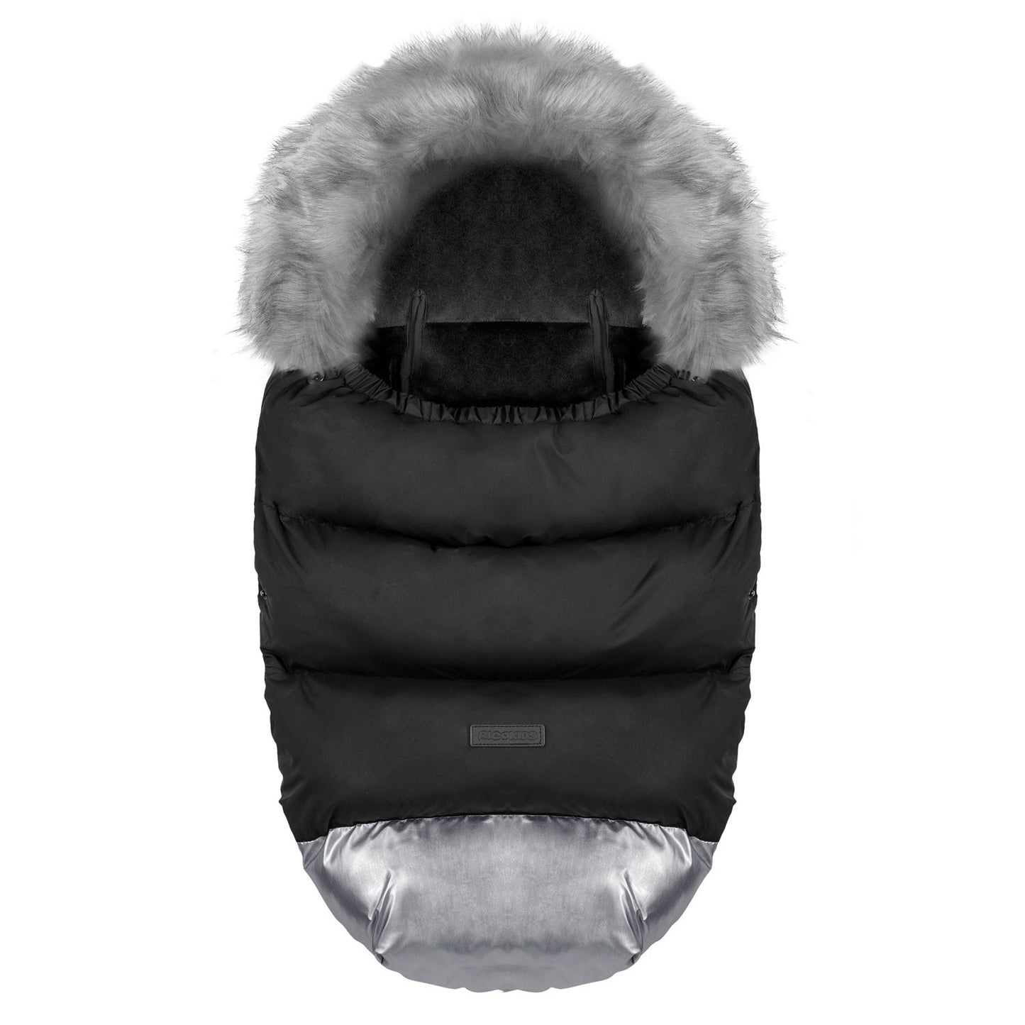 Winter bag for pram and sled Elmi Ricokids - black/silver