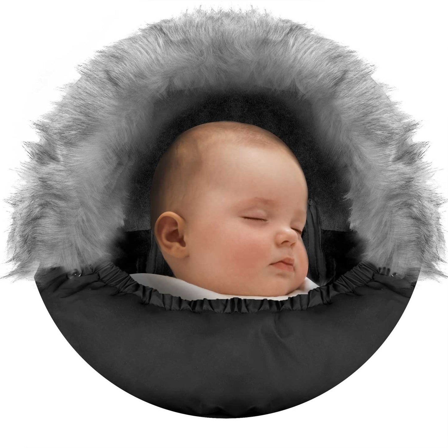 Winter bag for pram and sled Elmi Ricokids - black/silver