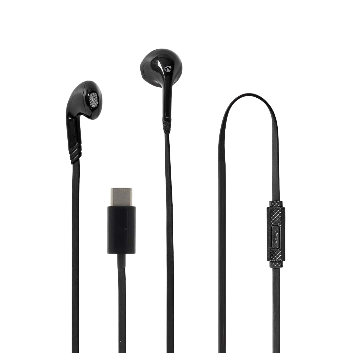 Wired Earphones | USB-C™ | Cable length: 1.20 m | Built-in microphone | Volume control | Black
