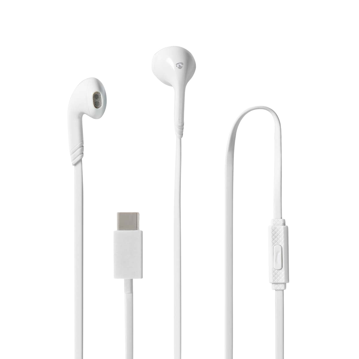 Wired Earphones | USB-C™ | Cable length: 1.20 m | Built-in microphone | Volume control | White