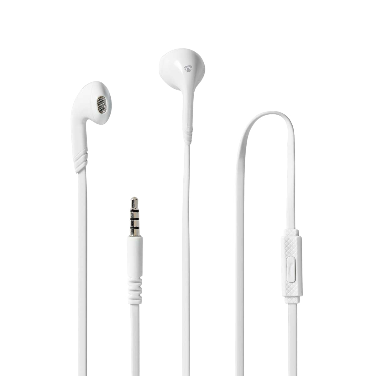 Wired Headphones | 3.5 mm | Cable length: 1.20 m | Built-in microphone | Volume Control | White