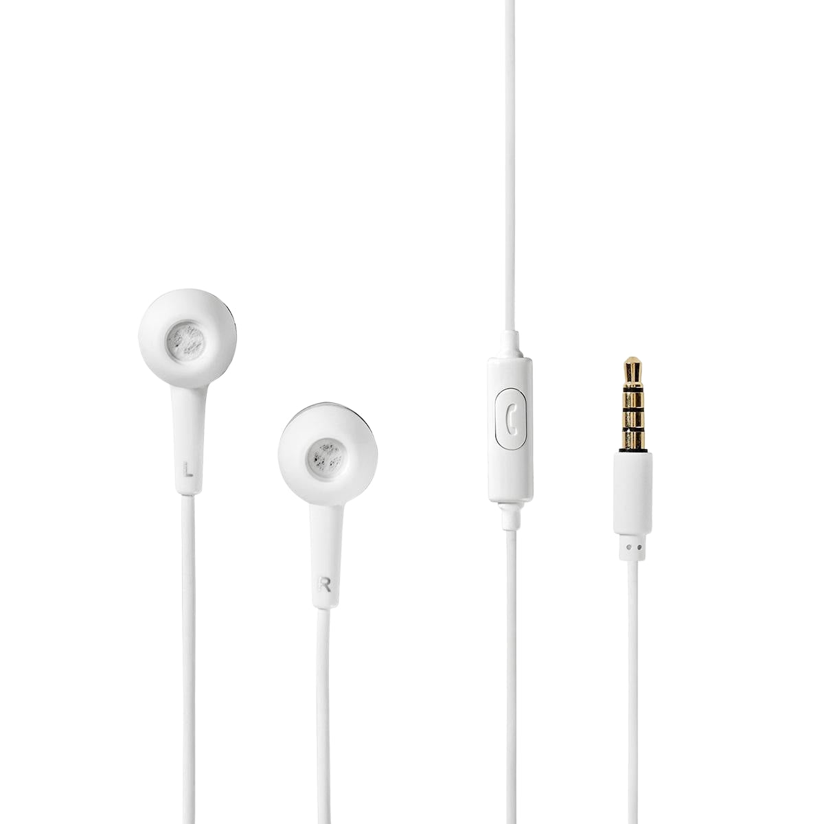 Wired Headphones | 3.5 mm | Cable length: 1.20 m | Built-in microphone | Volume Control | White