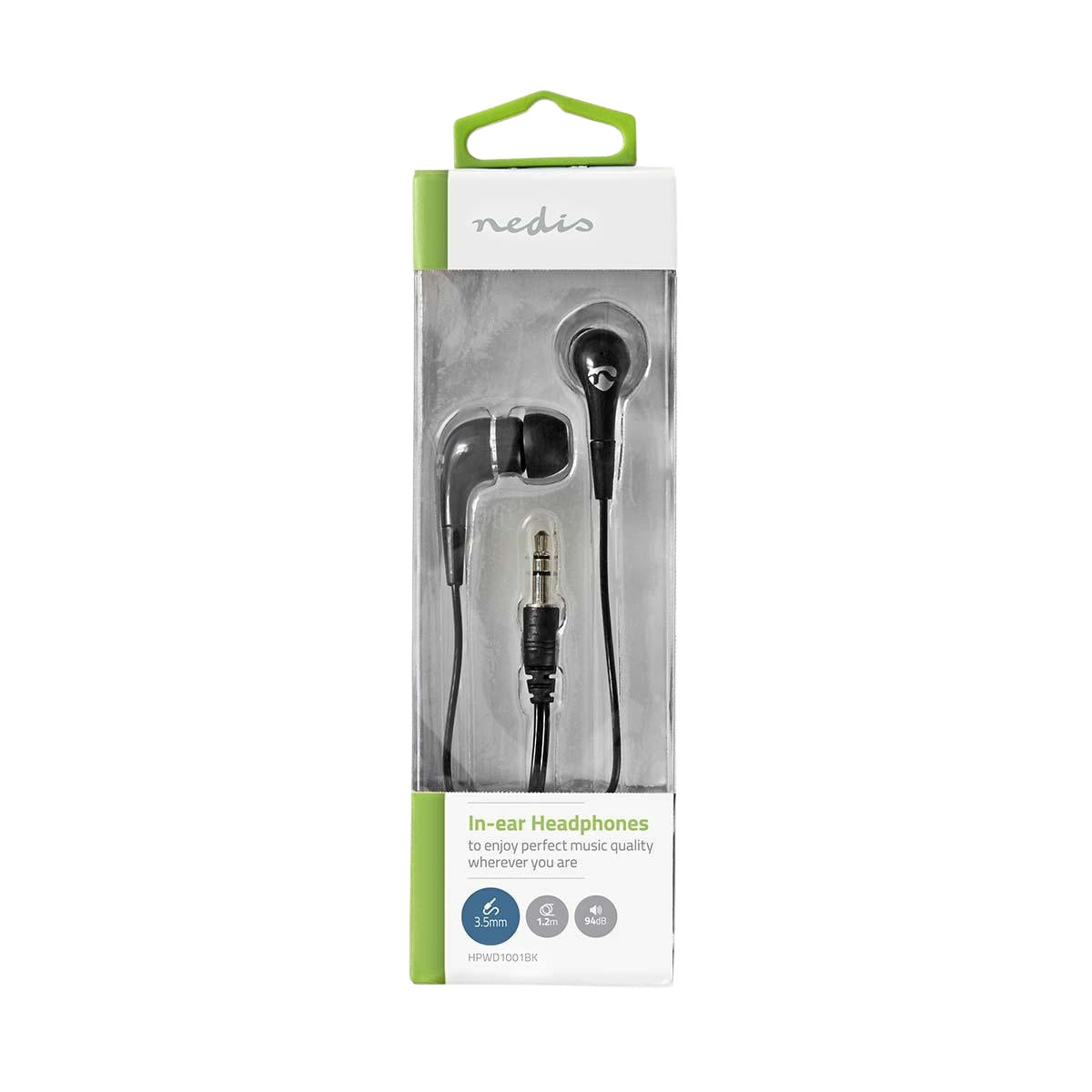 Wired Headphones | 3.5 mm | Cable length: 1.20 m | Volume Control | Black