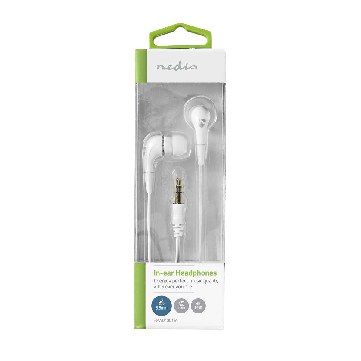 Wired Headphones | 3.5 mm | Cable length: 1.20 m | Volume Control | White