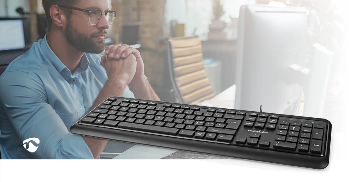 Wired Keyboard | USB-A | Multimedia | QWERTY | ND Layout | Numeric keyboard