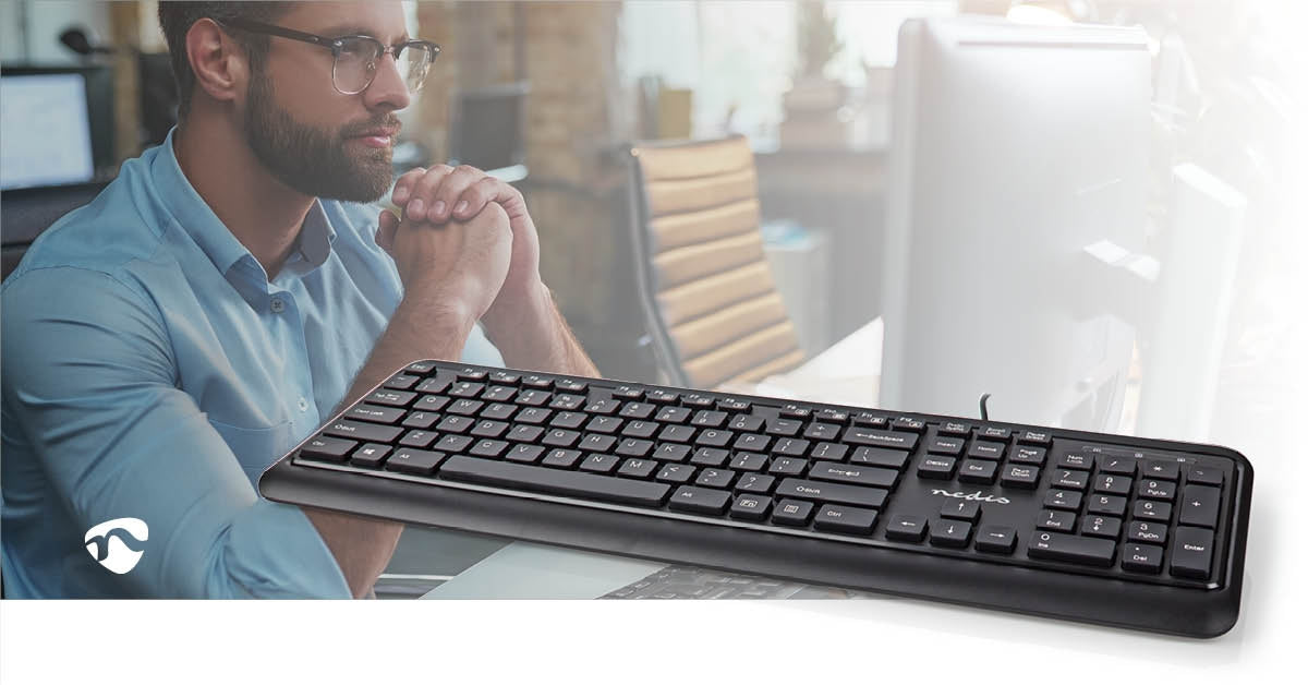 Wired Keyboard | USB-A | Multimedia | QWERTY | US Layout | Numeric keyboard