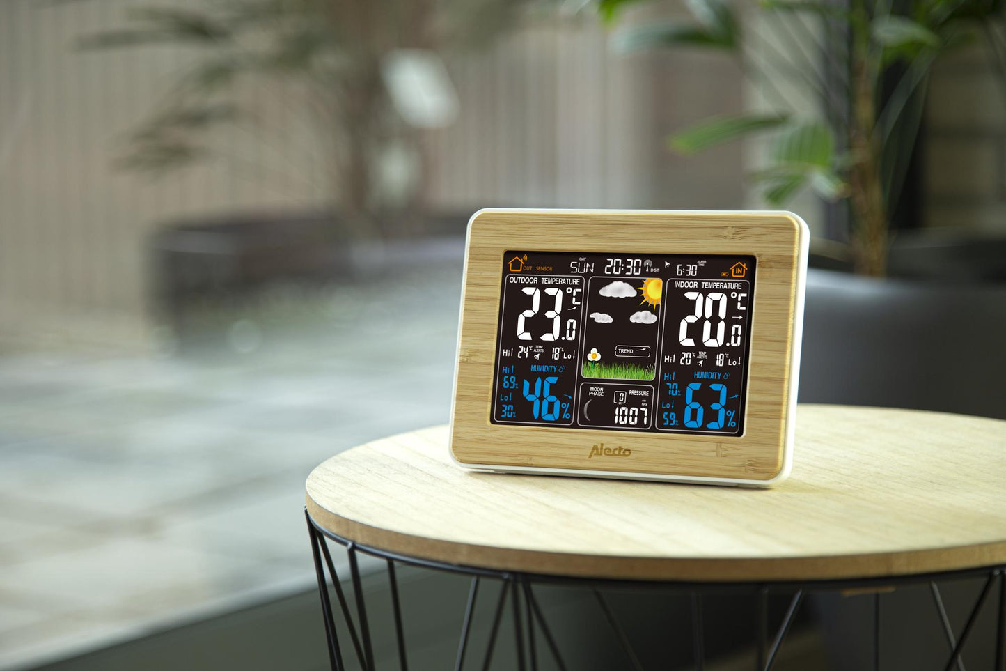 Wireless Bamboo Weather Station with Indoor/Outdoor Sensor