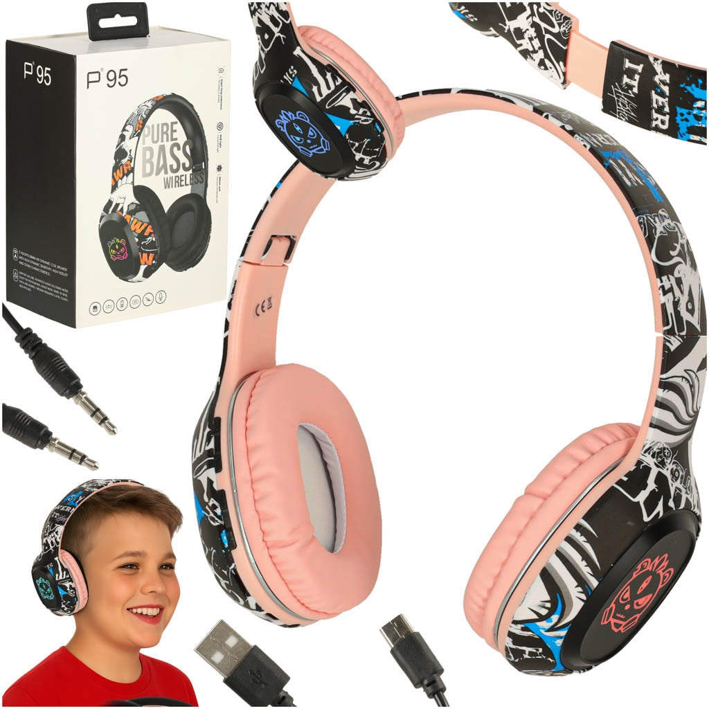 Wireless Bluetooth In-Ear Gaming Headphones – Pink
