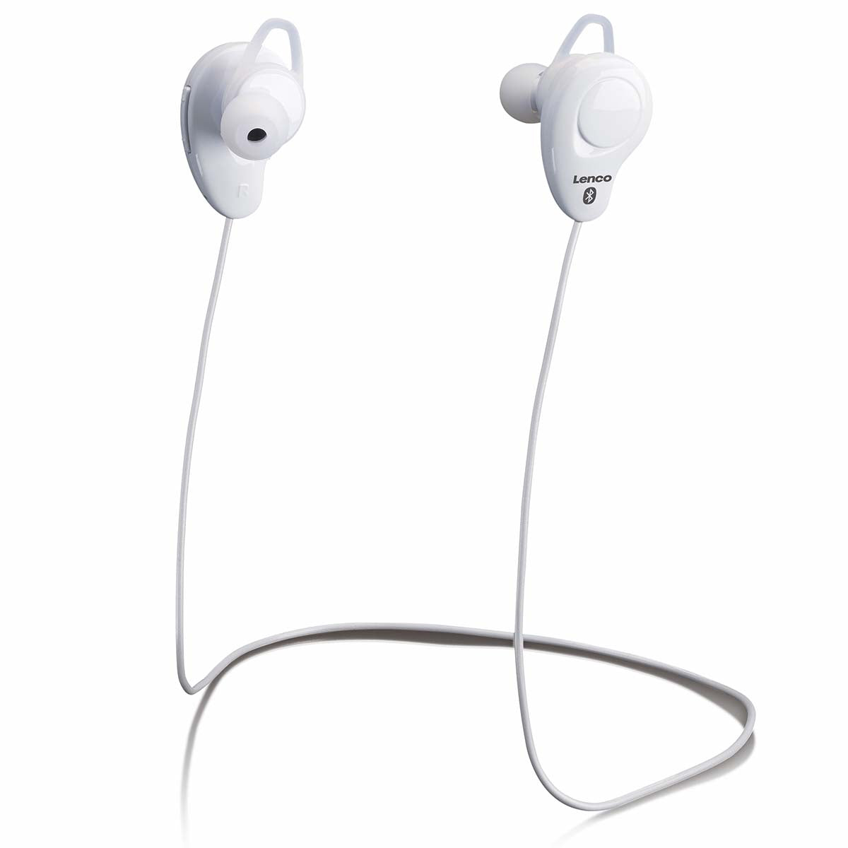 Wireless Bluetooth In-Ear Headset with Mic, White