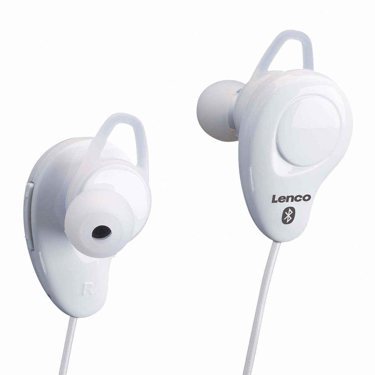 Wireless Bluetooth In-Ear Headset with Mic, White