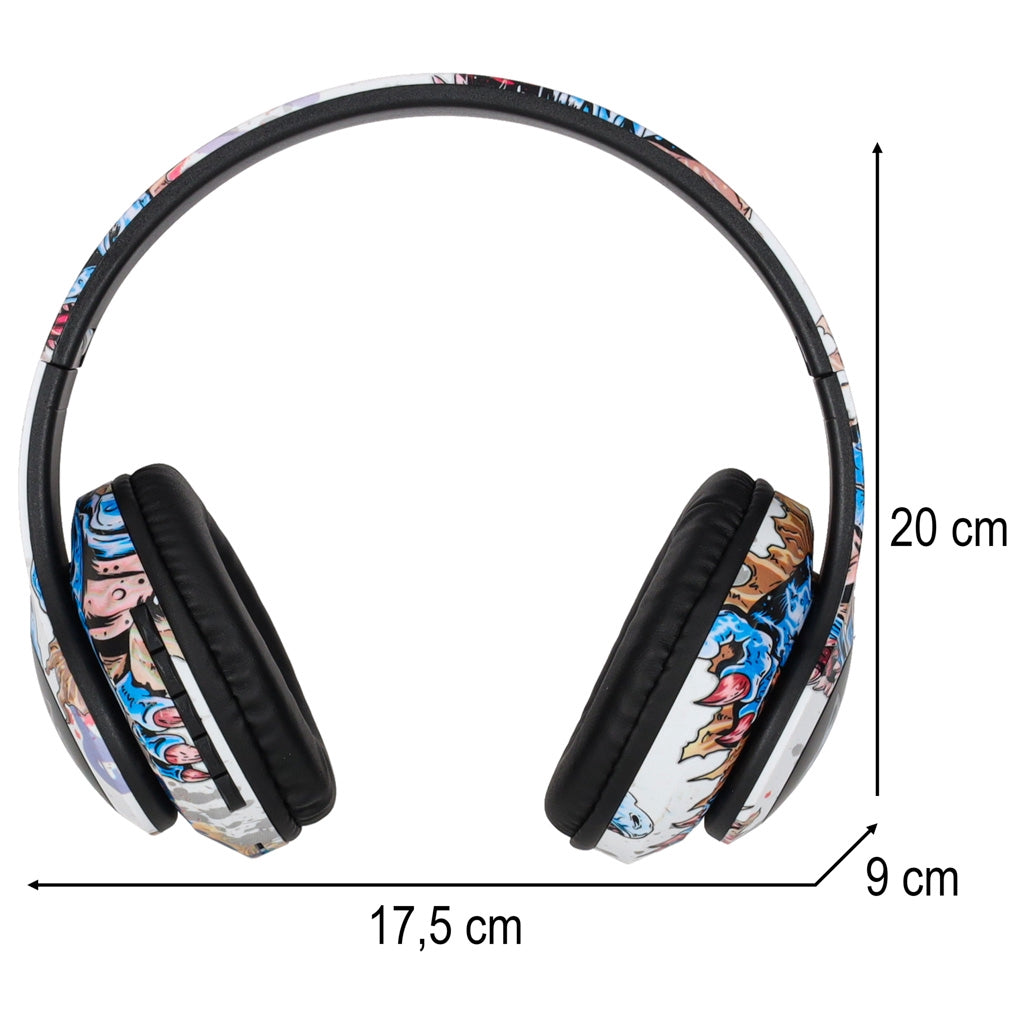 Wireless Bluetooth Over-Ear Headphones – RGB, Mic, MicroSD