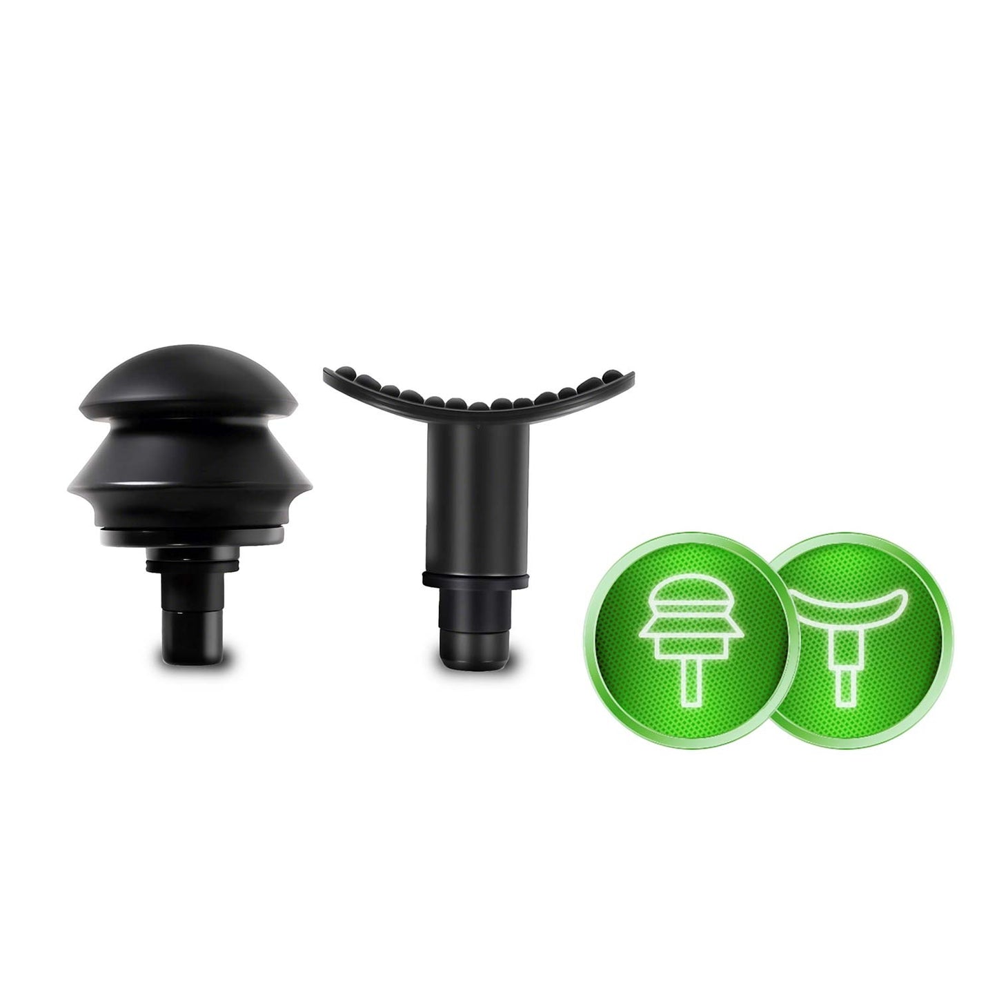 Wireless Body Massage Gun with 6 Attachments, Black