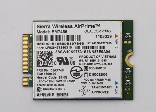 Wireless, CMB, SIE, EM7455 RV2