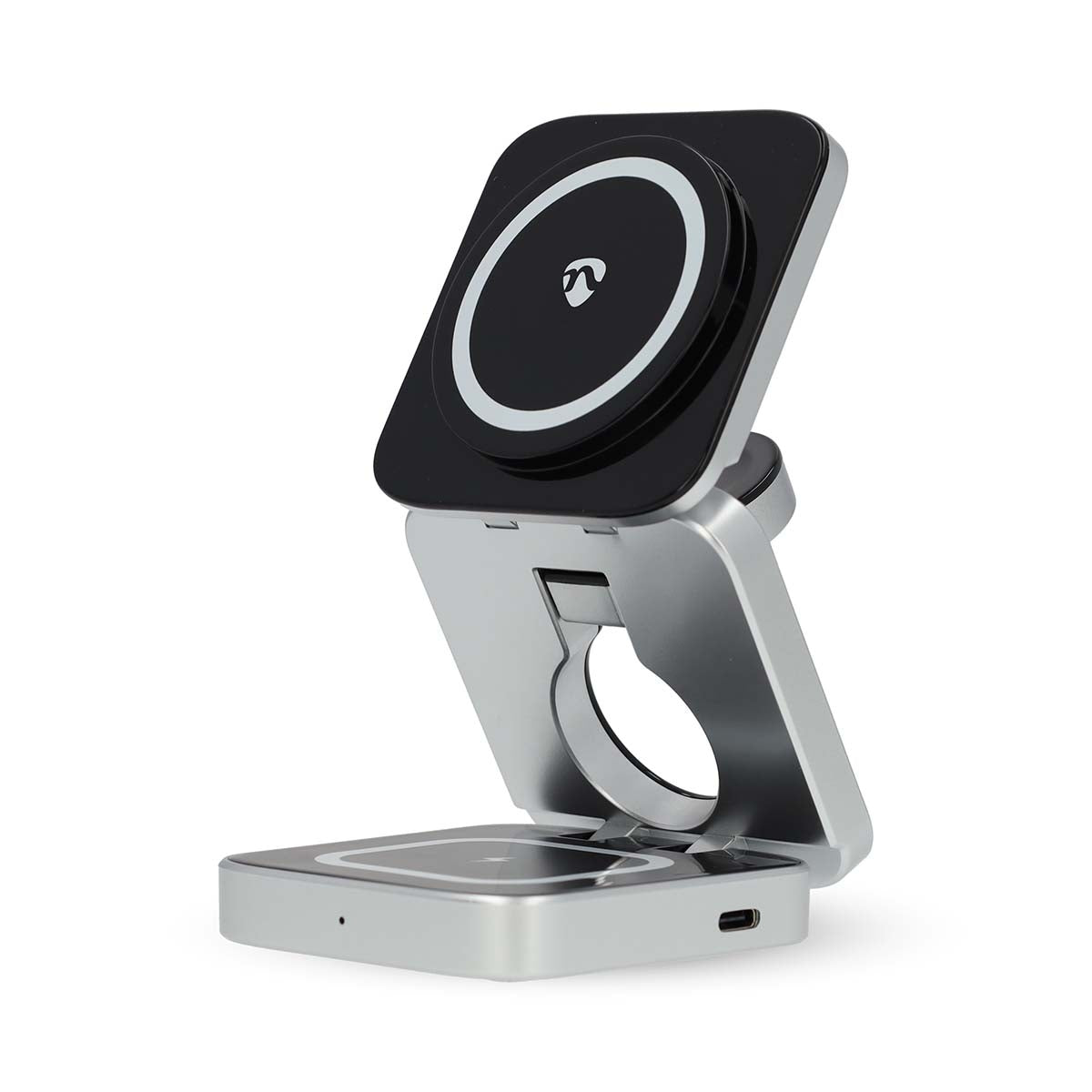 Wireless Charger | 3-in-1 | 2.5 / 5 / 15 W | LED-indicator in use | Including cable | USB-A / USB-C™ | 1.50 m