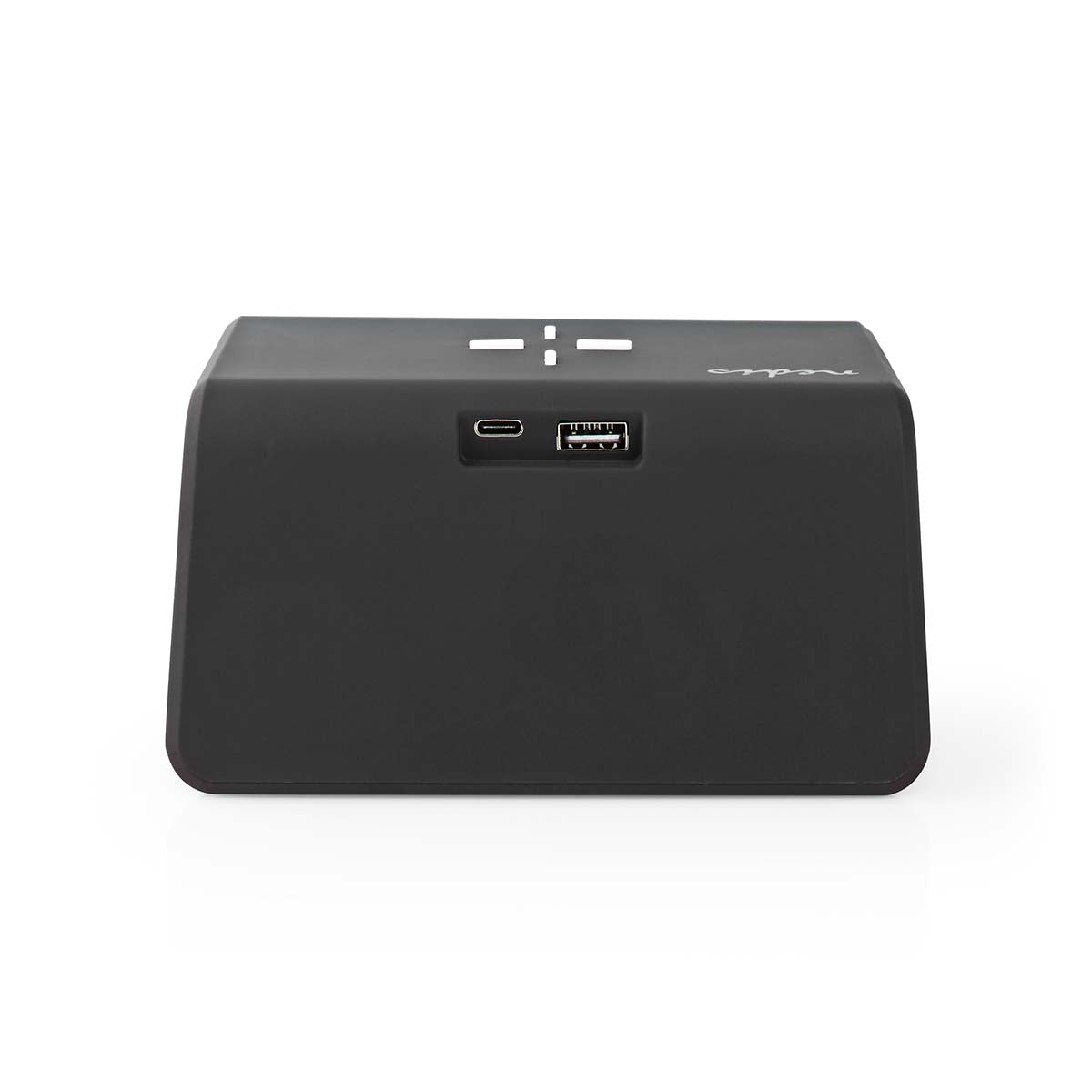 Wireless Charger for Alarm Clock | Qi certified | 5 / 7.5 / 10 / 15 W | USB A Male | Night lamp | 2 Alarm times | Snooze function
