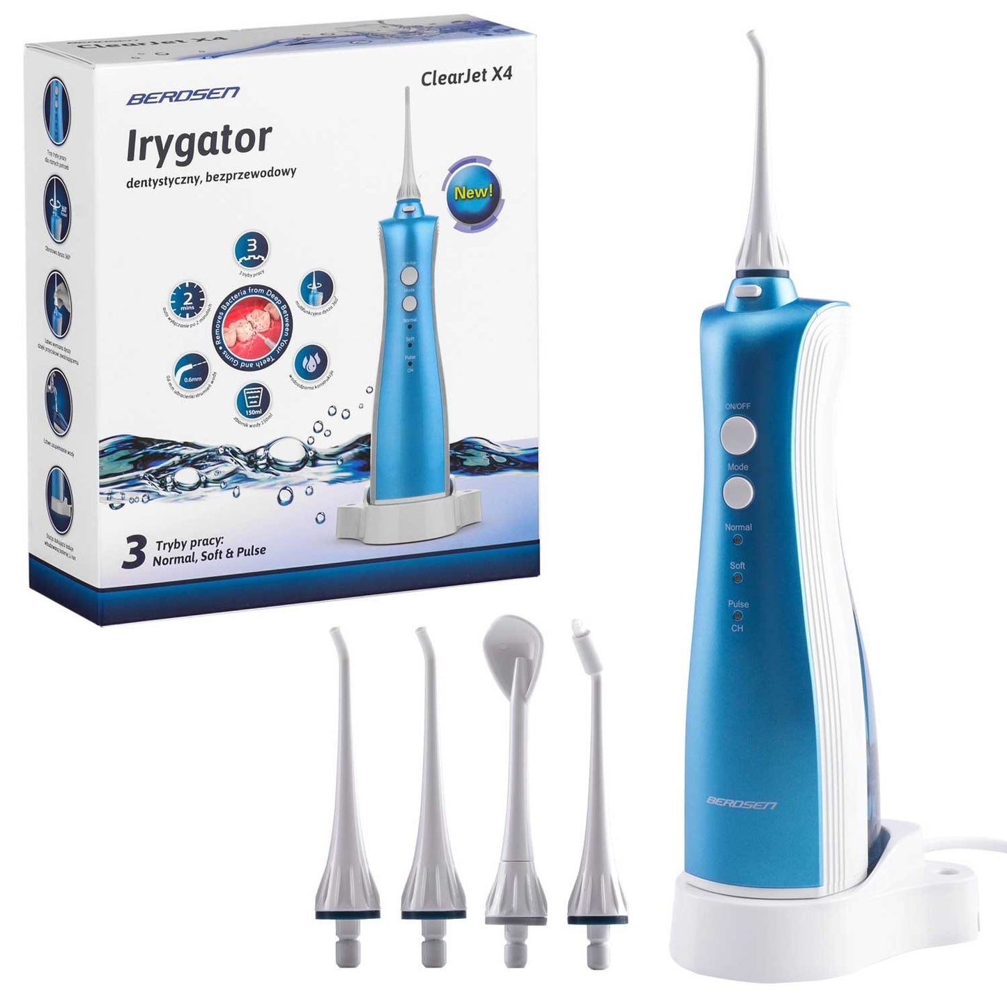 Wireless Dentifrice Berdsen ClearJet X4