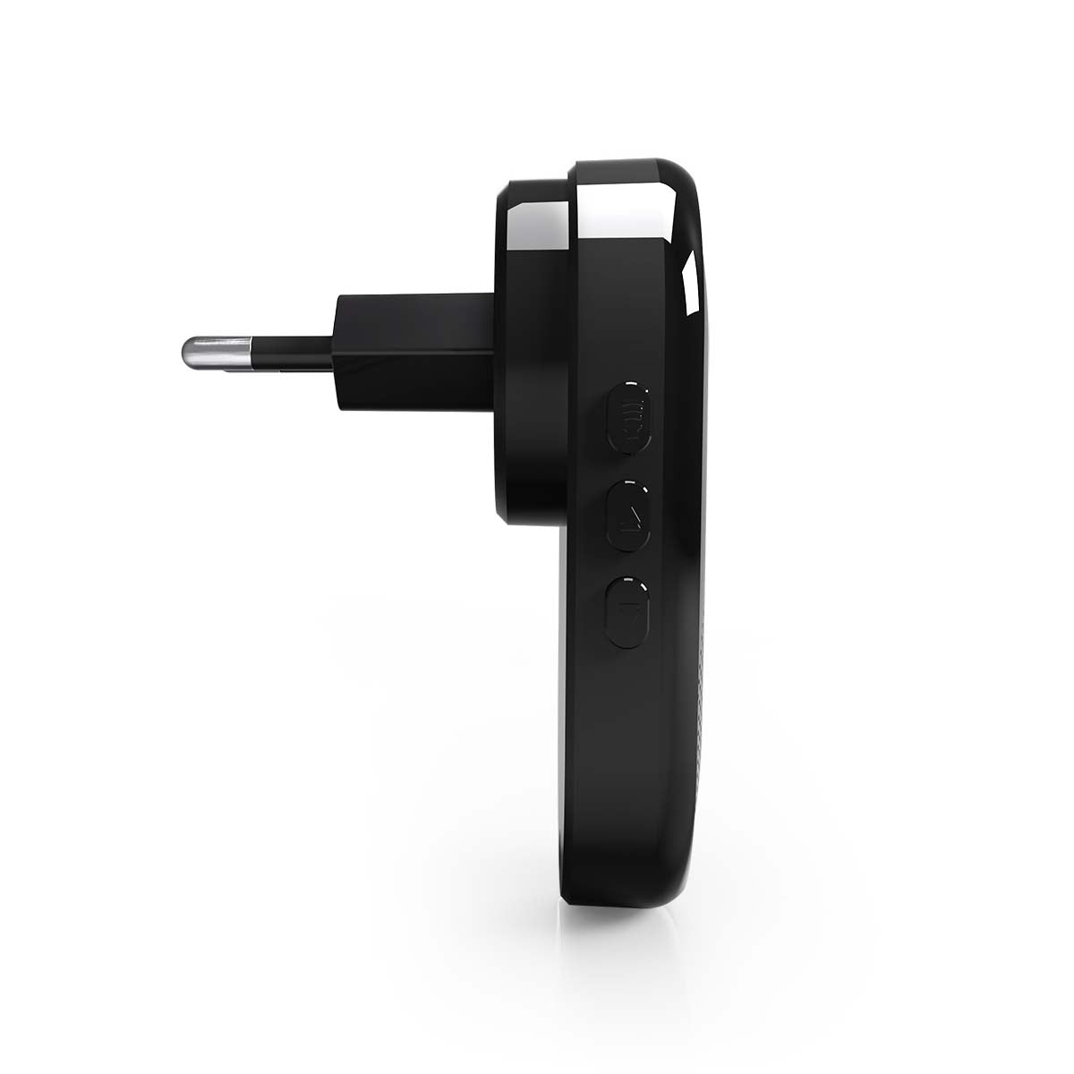 Wireless Door Chime, 55 Sounds, Adjustable Volume, Black