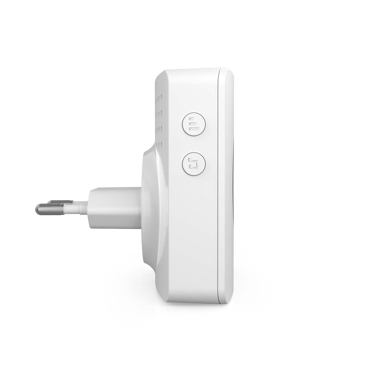 Wireless Doorbell Chime with Wi-Fi, 60 Melodies, White
