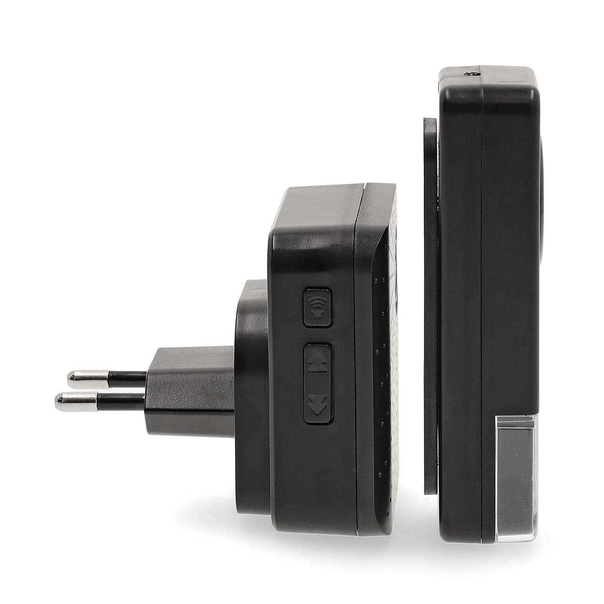 Wireless Doorbell Set | Mains Powered | 100 - 240 V AC 50/60 Hz | 1x 23A 12V | Volume: 110 dB | Signal range: 150 m | IP55 | Adjustable volume | 58 Melodies | 3 Receivers | Black