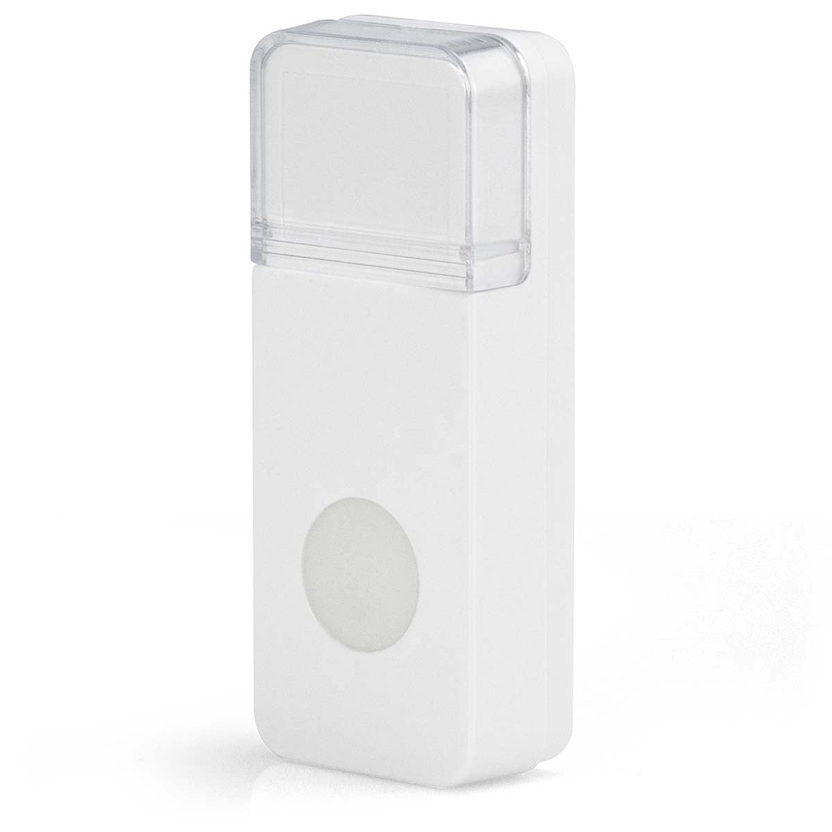 Wireless Doorbell with Flash Light, White, Splash-Proof
