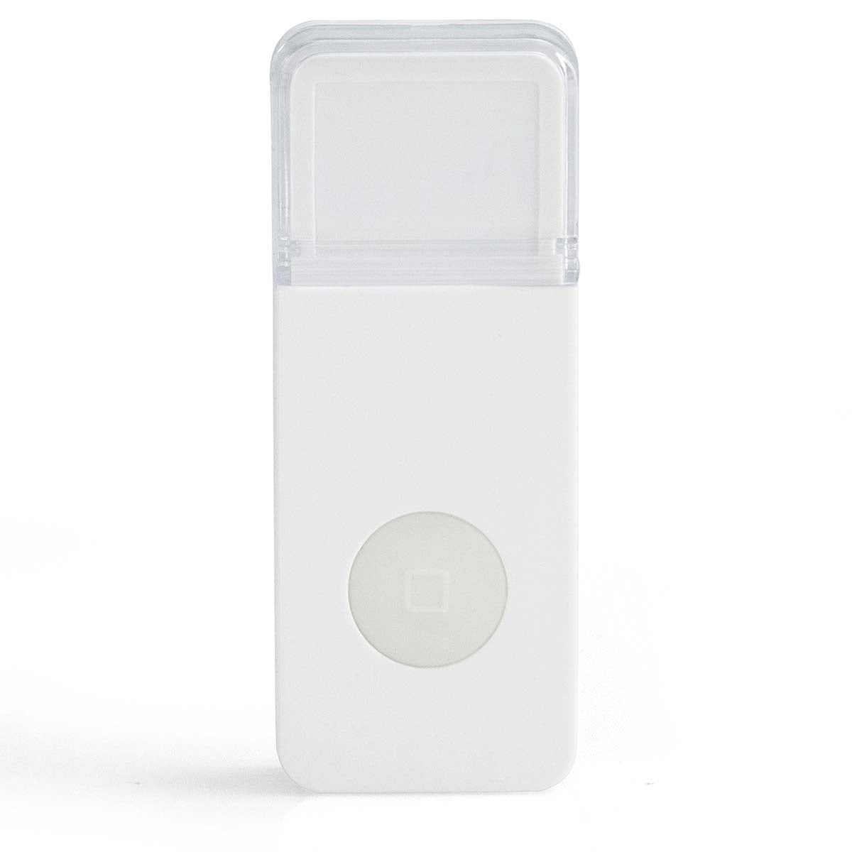 Wireless Doorbell with Flash Light, White, Splash-Proof
