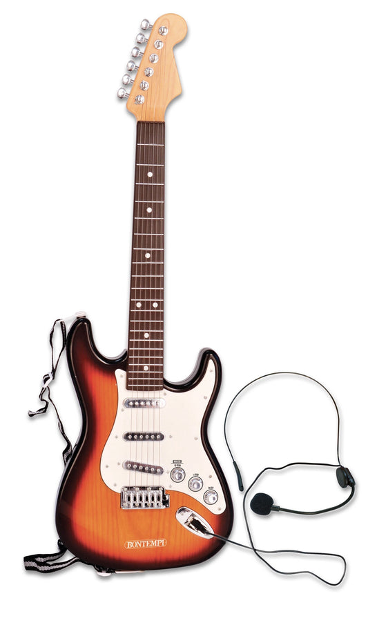 Wireless Electronic Rock Guitar with Headset Mic