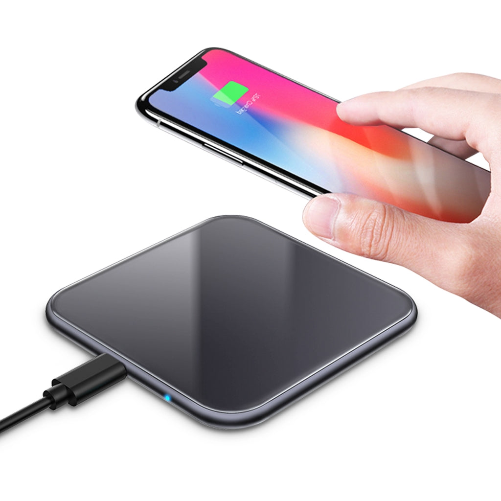 Wireless Fast Charger for iPhone & Android, 15W - Black